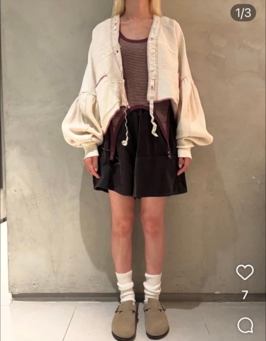 77circa 나나서카 볼레로 가디건 상품이미지1