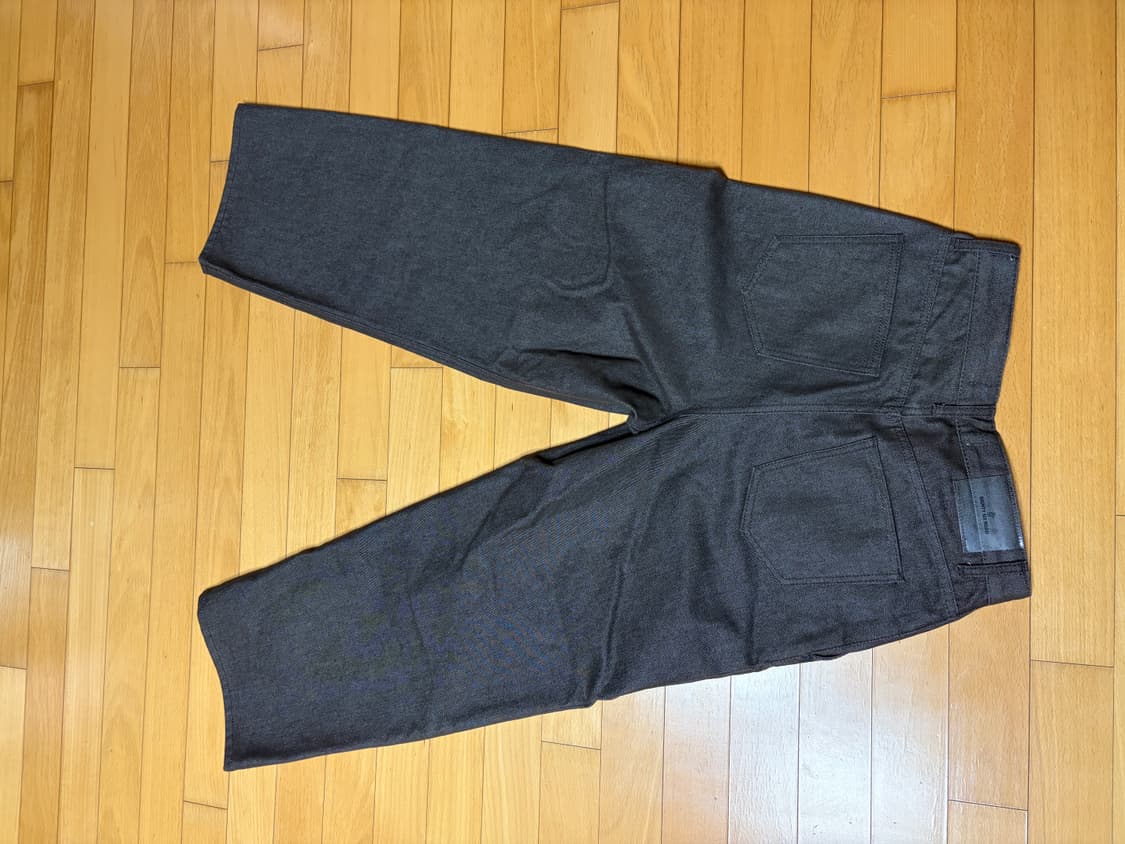 86로드 리얼 와이트 원턱 데님 브라운 상품이미지6