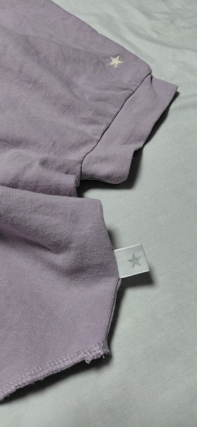 [L] 컨버스(CONVERSE) 가오리핏 티셔츠 라벤더 상품이미지10