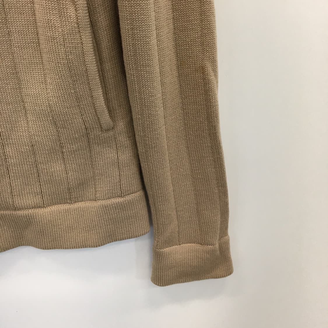 TIME 타임 한섬 울 100% 후드 니트집업 90 FREE  상품이미지3