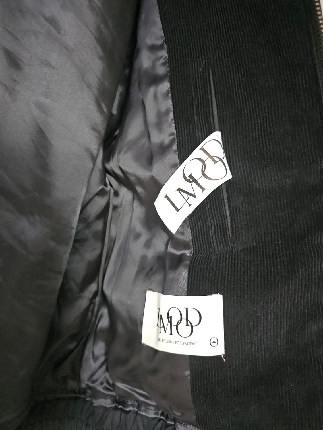 엘무드 체스터 헌팅 블루종 자켓 블랙 46 상품이미지3