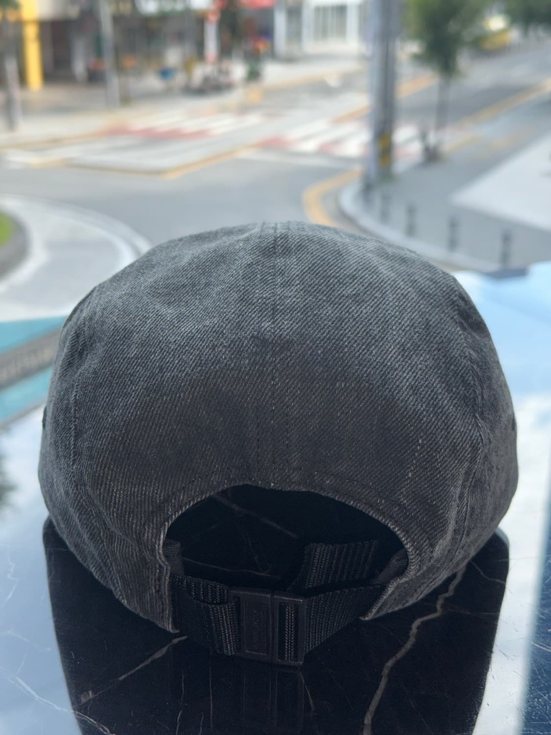 Supreme Coated Denim Camp Cap Black - 24 상품이미지4