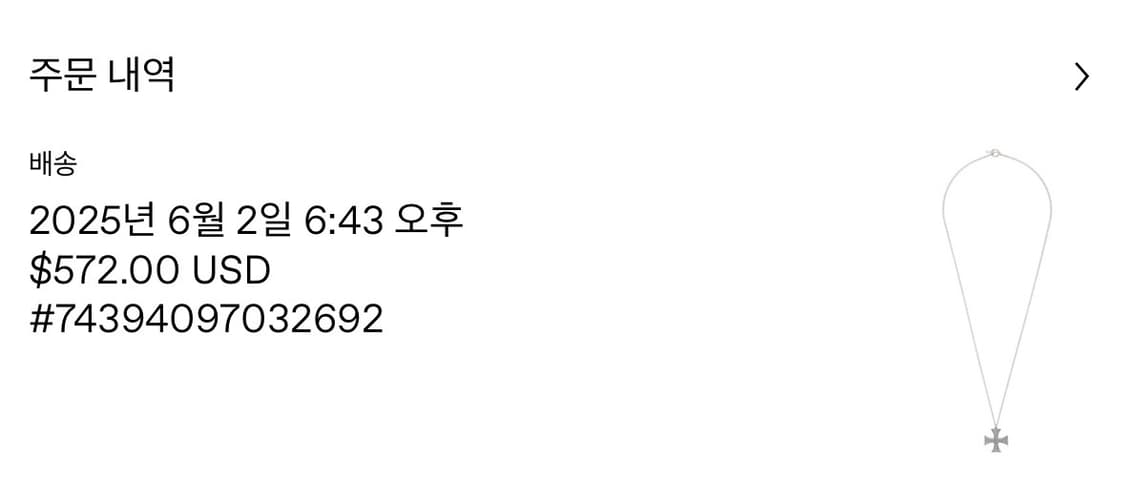 앙팡 리쉬 데프리메 erd 실버 네크리스 상품이미지3