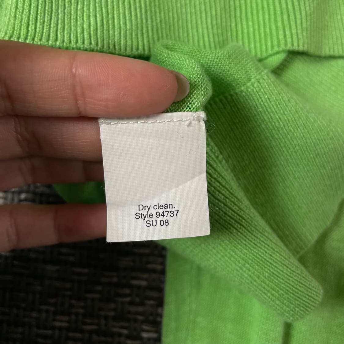 제이크루 연두 딥브이넥 긴팔 니트 XS  상품이미지6