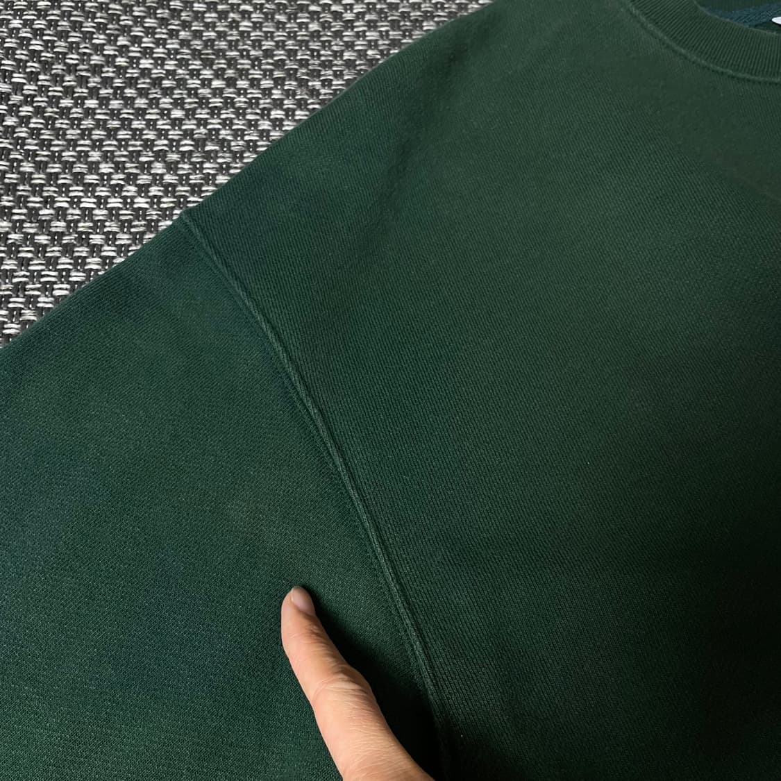 EGU 그린 햄버거 프린팅 맨투맨 M 상품이미지6