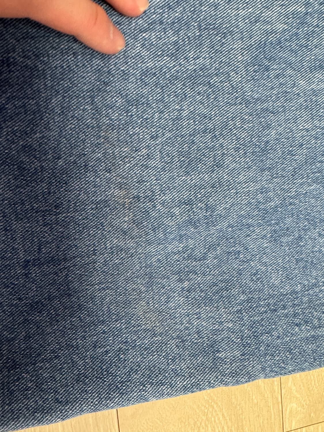 노운 와이드 데님 팬츠 미드블루 2사이즈 상품이미지6