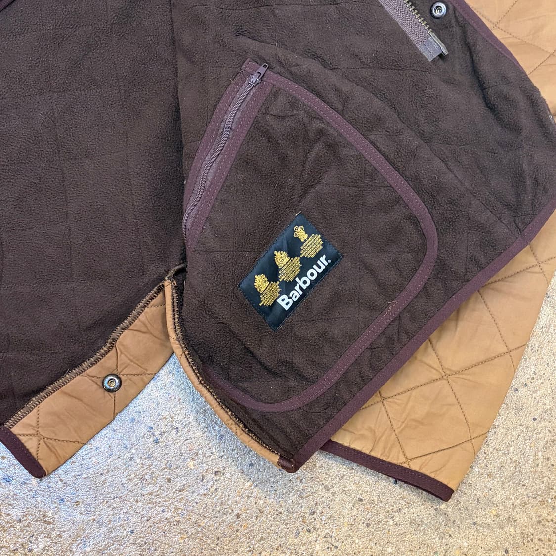 레어 90s USA 바버 퀼팅자켓 경량패딩 패딩 자켓 상품이미지6