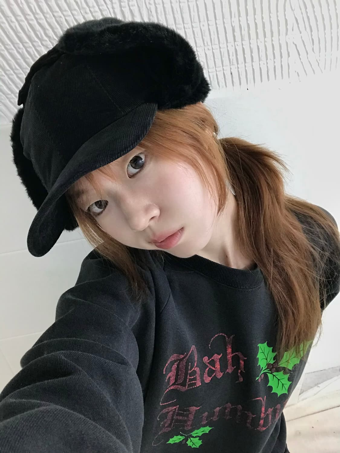 빈티지 블랙 스웨이드 트루퍼 햇 캡모자 상품이미지1