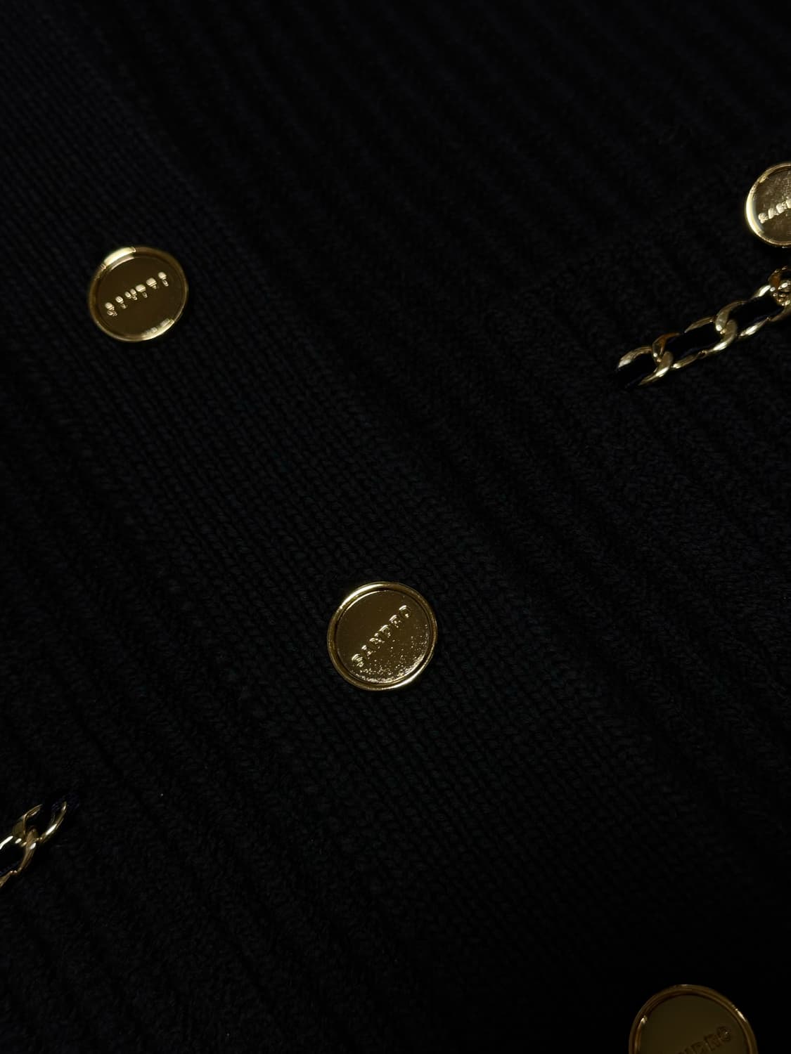 산드로 트리밍 체인 가디건 상품이미지4