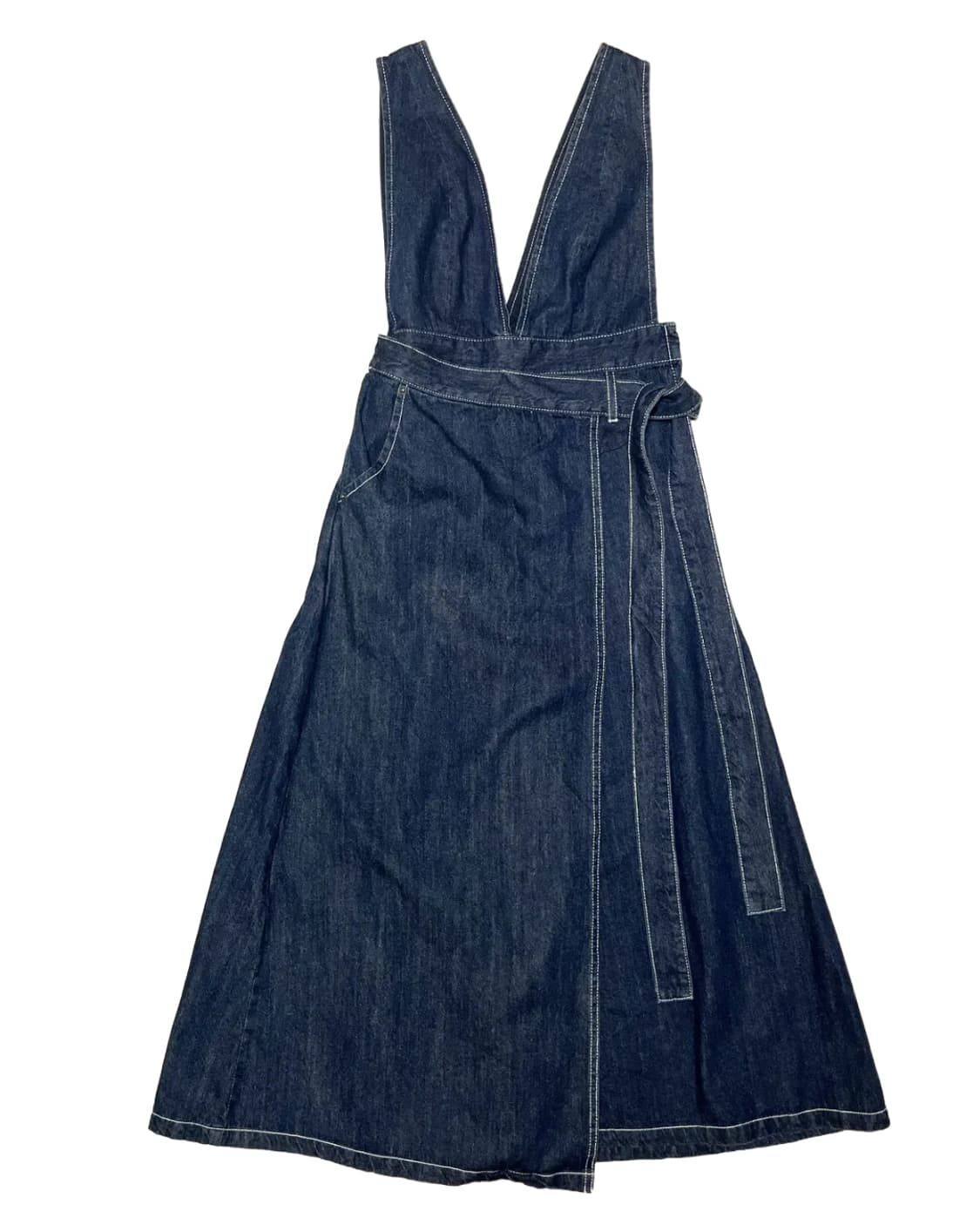 Denim wrap onepiece 상품이미지1