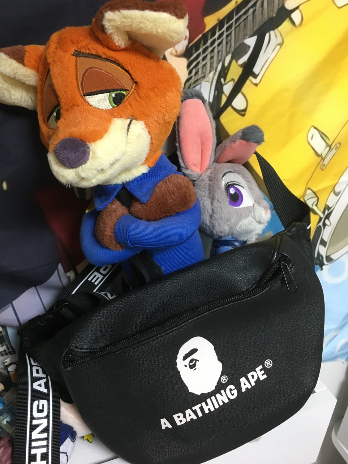 (VIN_)Bape 베이프 빈티지 벨트백 가방 크로스 블랙 상품이미지4