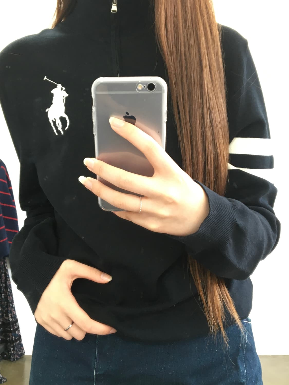 폴로 랄프로렌 빅포니 집업 스웨터 네이비 상품이미지4