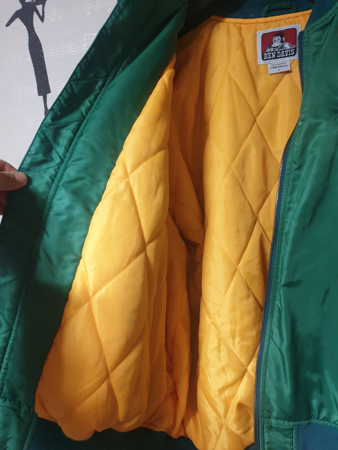벤 데이비스 나일론 바시티 재팬라인 자켓 L사이즈 상품이미지5