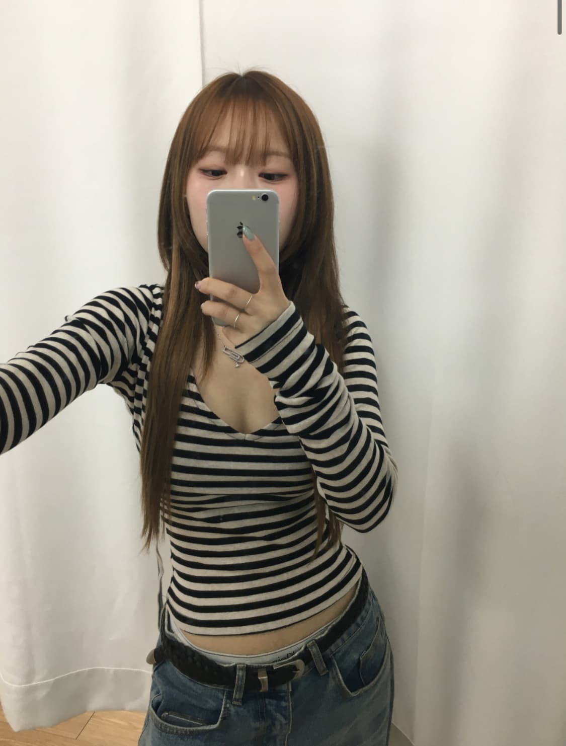 아워캐비넷 venus back strape tee  상품이미지2
