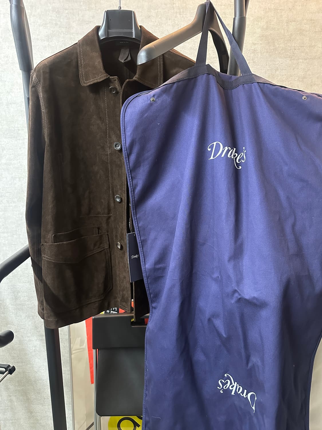 드레익스 스웨이드 초어자켓 40사이즈 초코브라운 상품이미지2