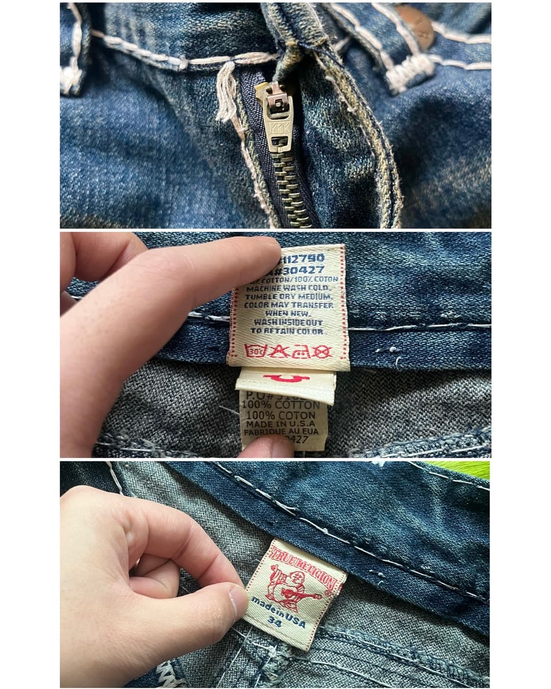 90-00s True Religion BILLY SUPER T Jeans 상품이미지6