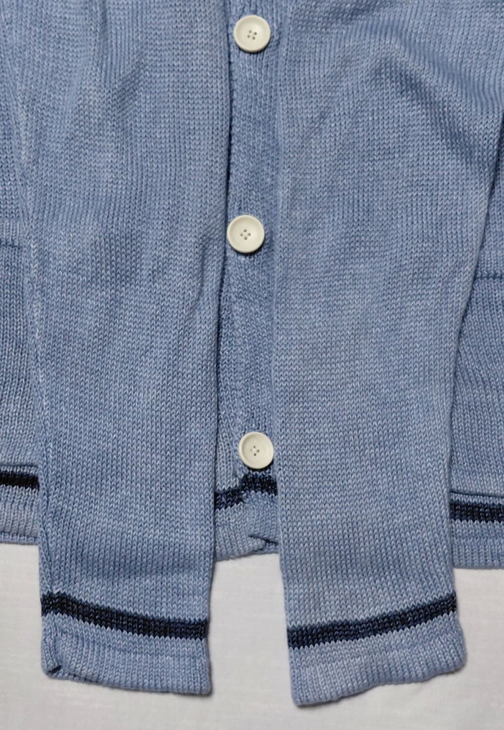 [L] 시나코바(SINA COVA) 린넨 100% 마린 카디건 - 블루 상품이미지5