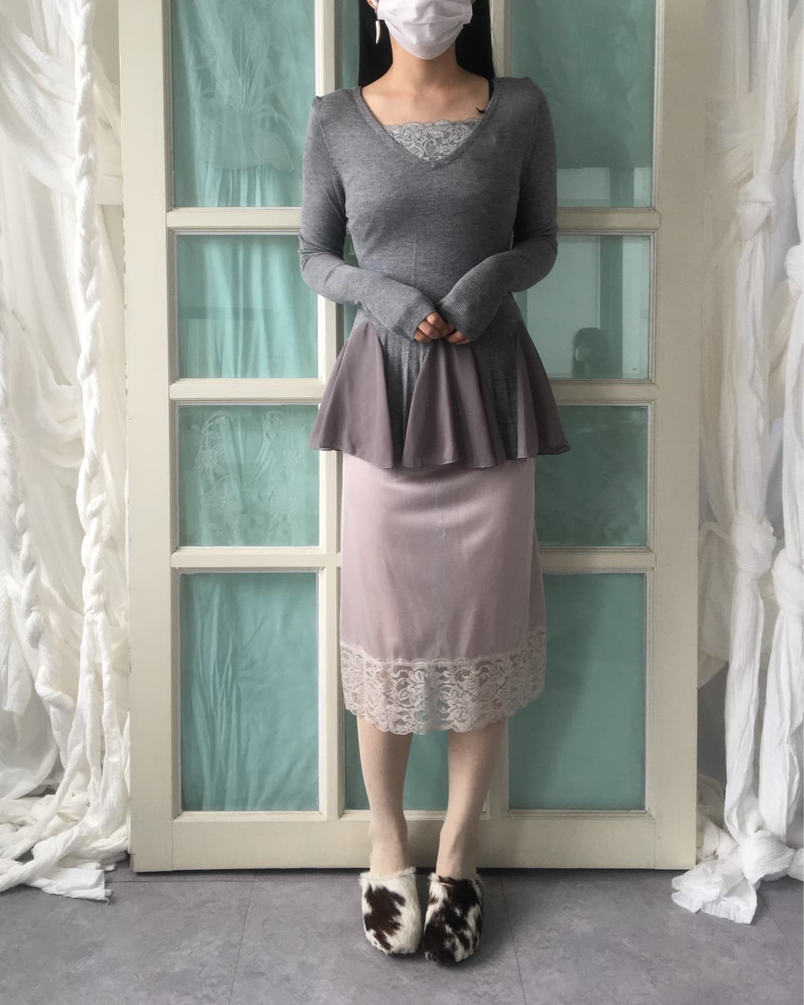 Lace point sleeveless 상품이미지5