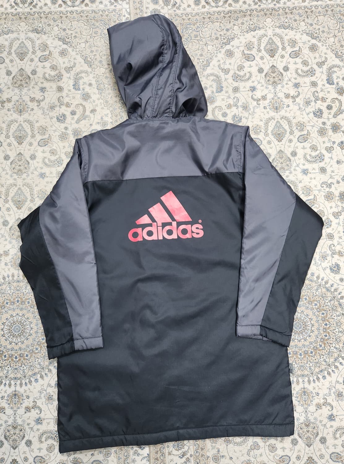 아디다스 올드스쿨 후드 롱 점퍼/벤치자켓 L 상품이미지4