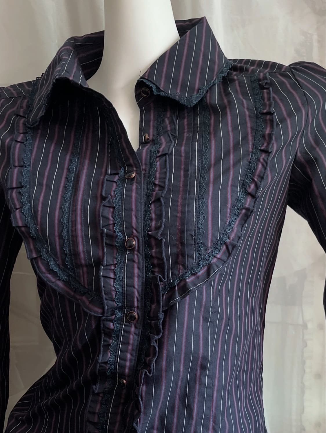 Axes femme blouse 엑시즈팜 스트라이프 블라우스 상품이미지2