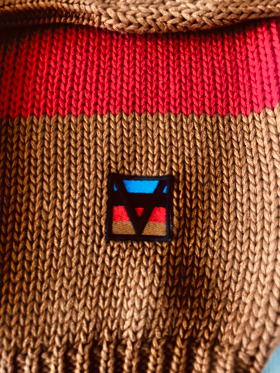 루이비통 멀티보더 크루넥 스웨터 XL 새상품급 상품이미지5