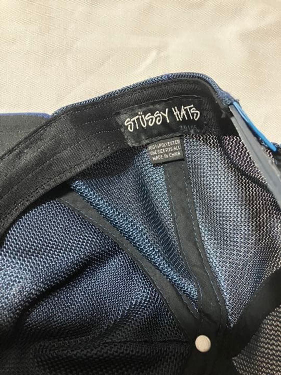 00s 스투시 스컬 메쉬 트러커 캡 네이비 상품이미지6