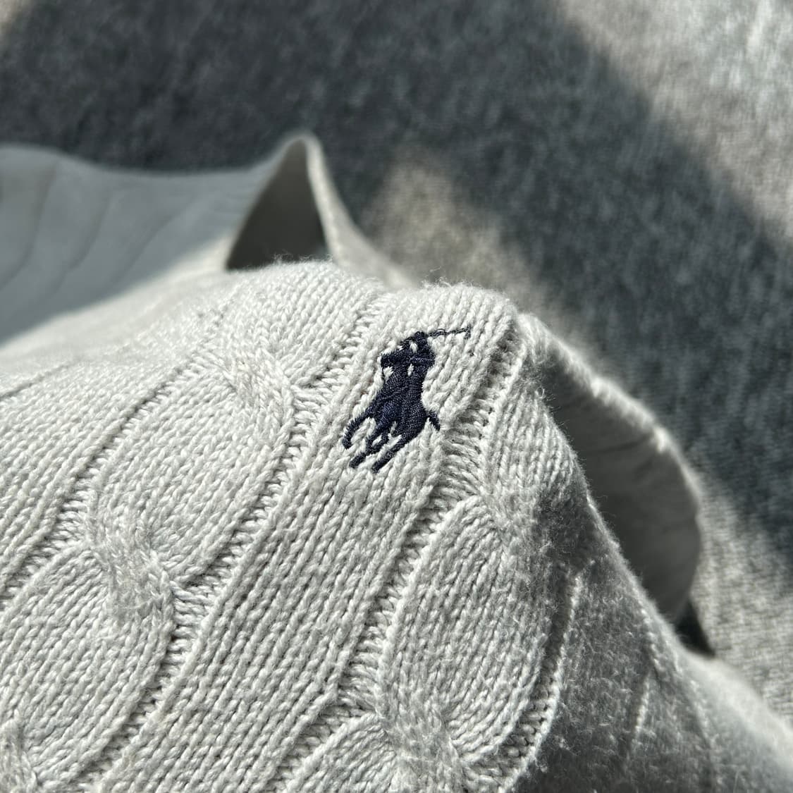 폴로 랄프로렌 그레이 케이블 니트 상품이미지5