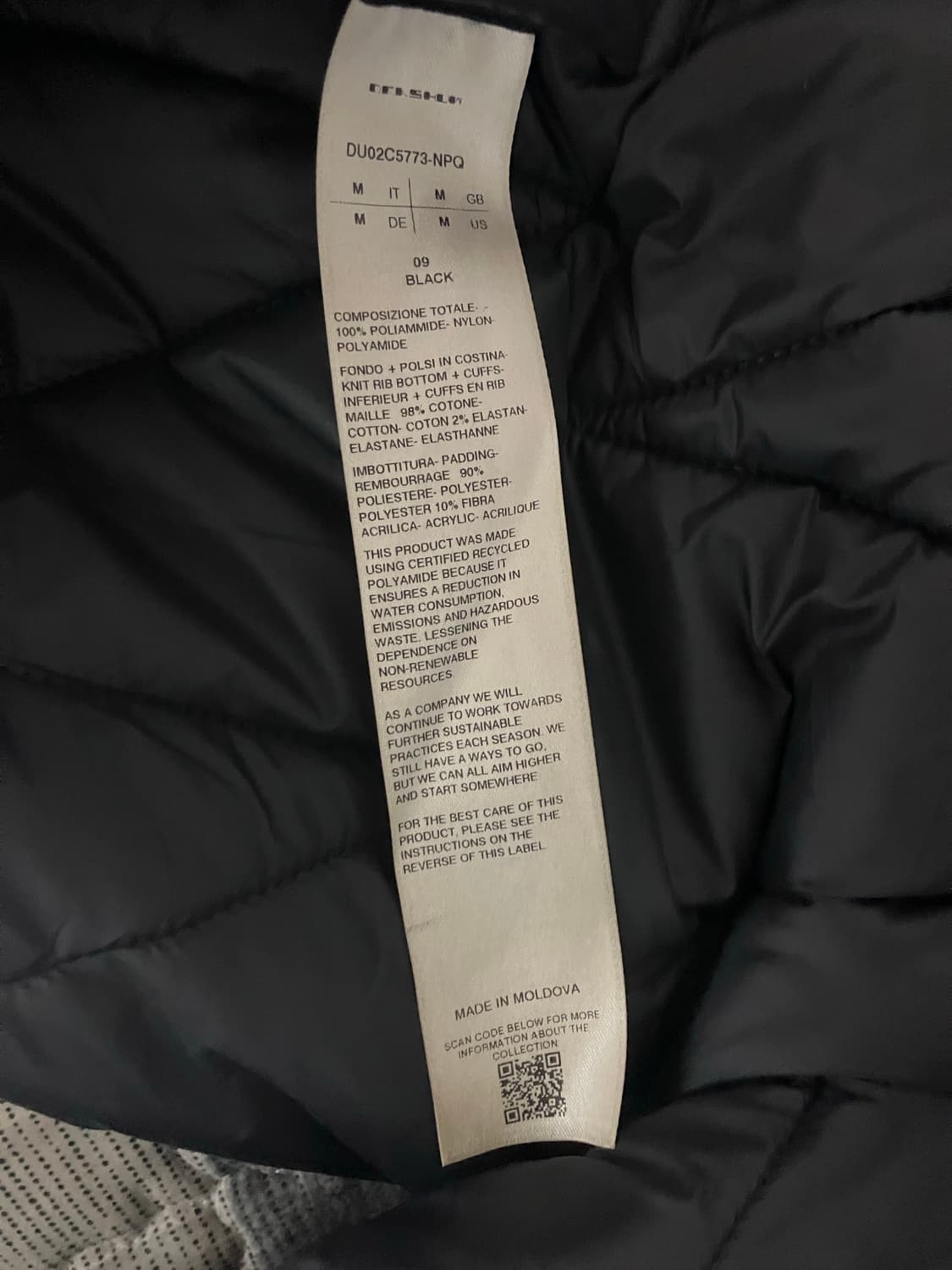 릭오웬스 경량패딩 m 상품이미지4