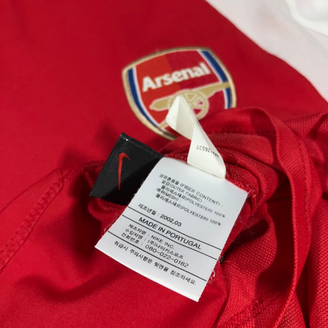03 04 나이키 아스날 홈 유니폼 반팔 져지 (무패) 상품이미지4