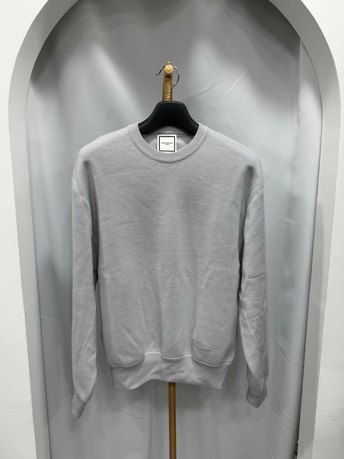 우영미 택션지 니트 그레이 48 상품이미지2