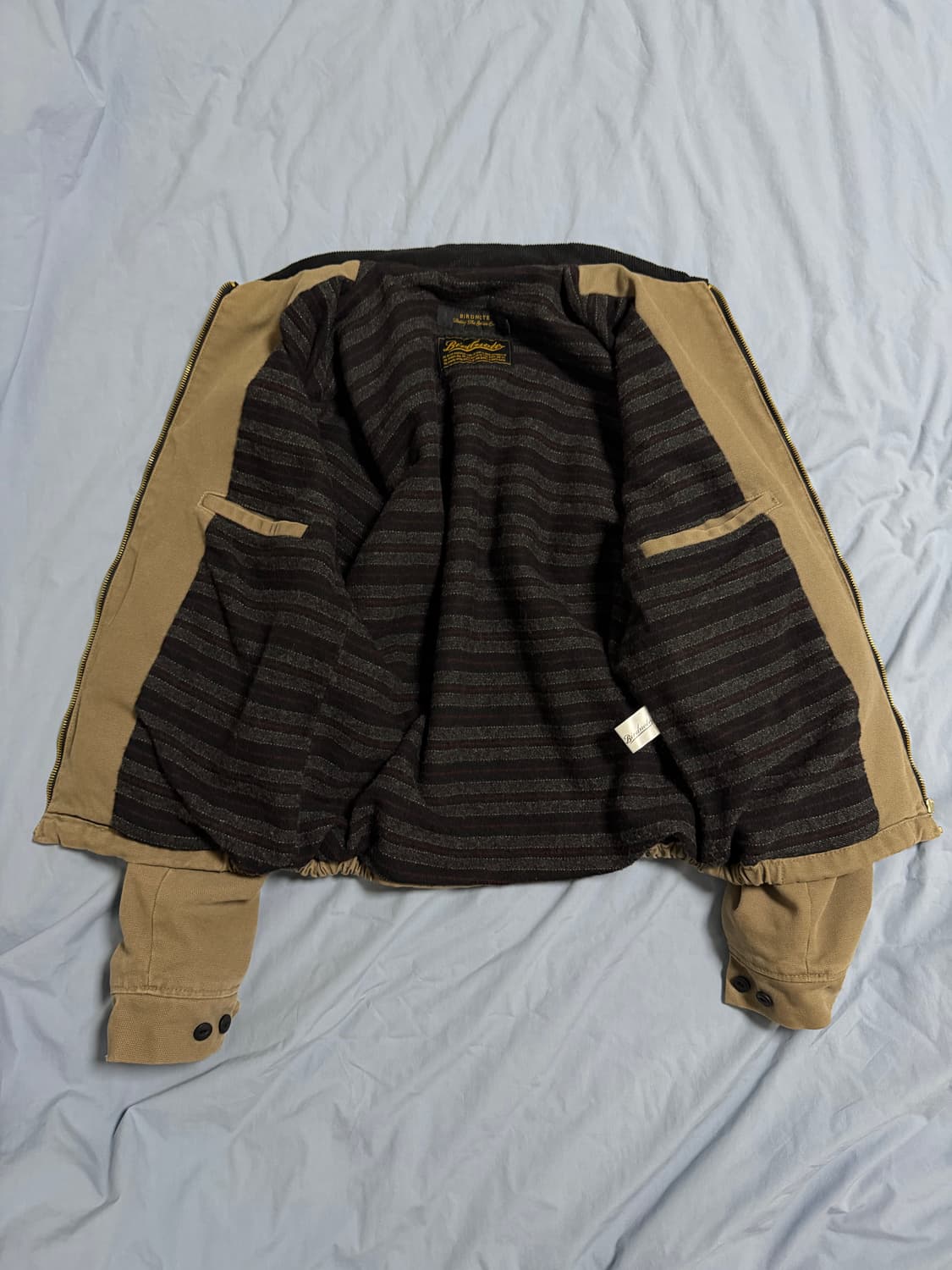 버드노트 파이브 포인츠 헤비 덕 자켓 그레이 상품이미지5