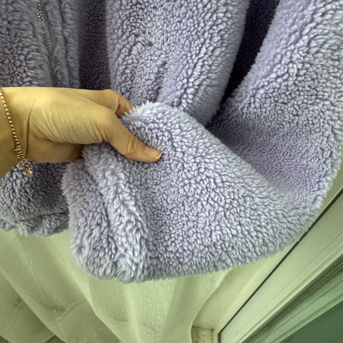 클라이드 연보라 뽀글이 후드 점퍼 상태 매우좋음 상품이미지7