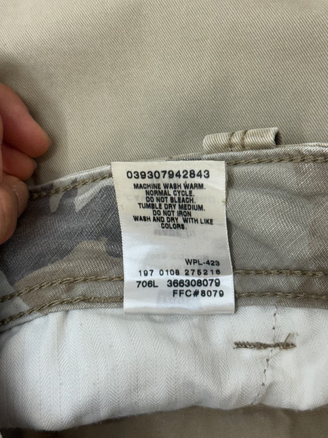 Levi's 리바이스 베이지 카고 하프 팬츠 상품이미지8