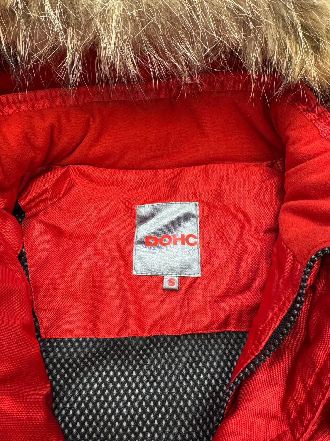 S)DOHC 빈티지 후드 퍼 멀티 포켓 봄버 패딩 상품이미지4