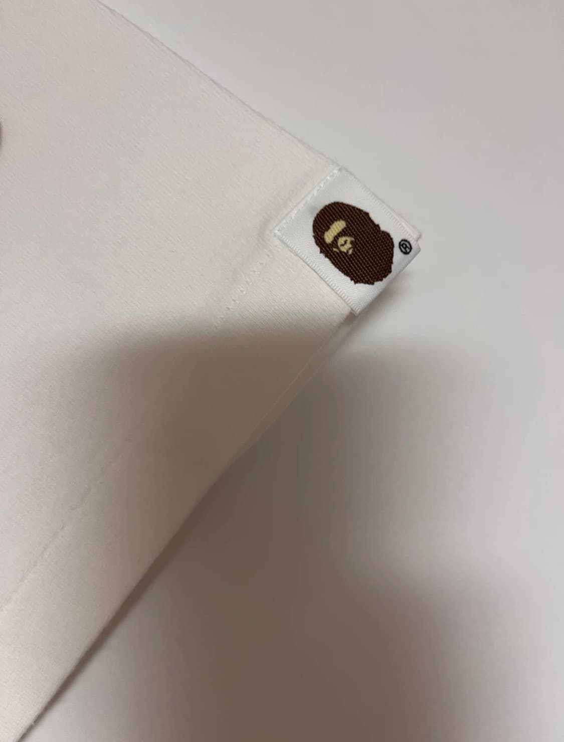 BAPE 베이프 일본 카타카나 반팔 티셔츠 화이트 L 상품이미지4