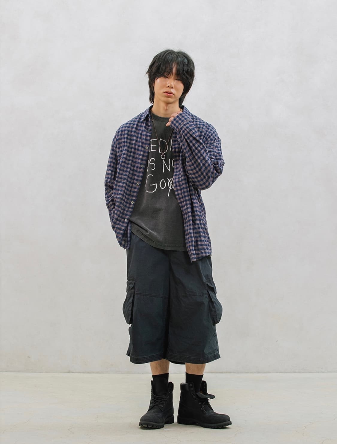 아르반 - 밀리터리 컴뱃 버뮤다 팬츠_워시드 네이비 (2) 상품이미지3