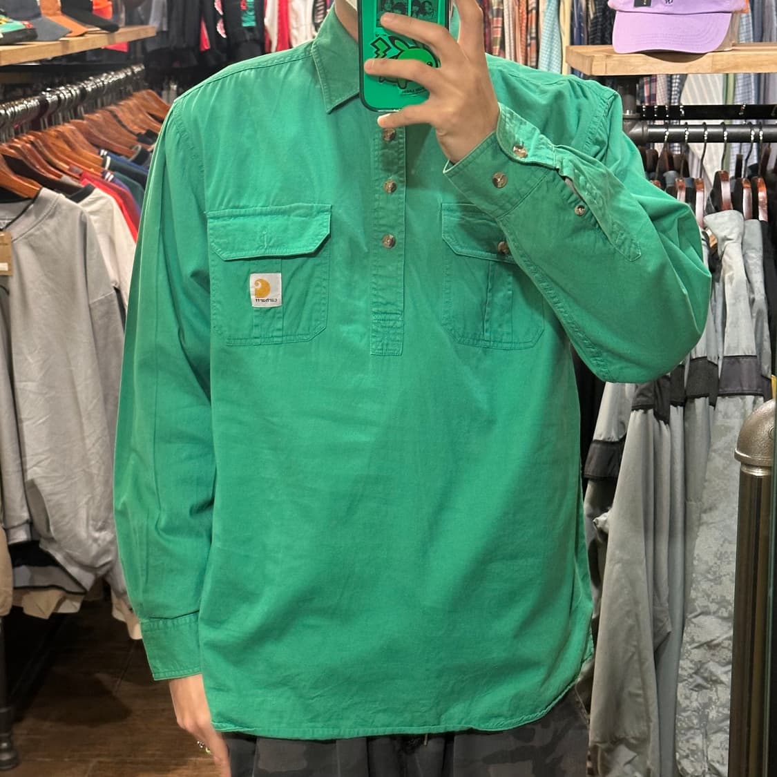 [HI] 칼하트 셔츠 그린 상품이미지1