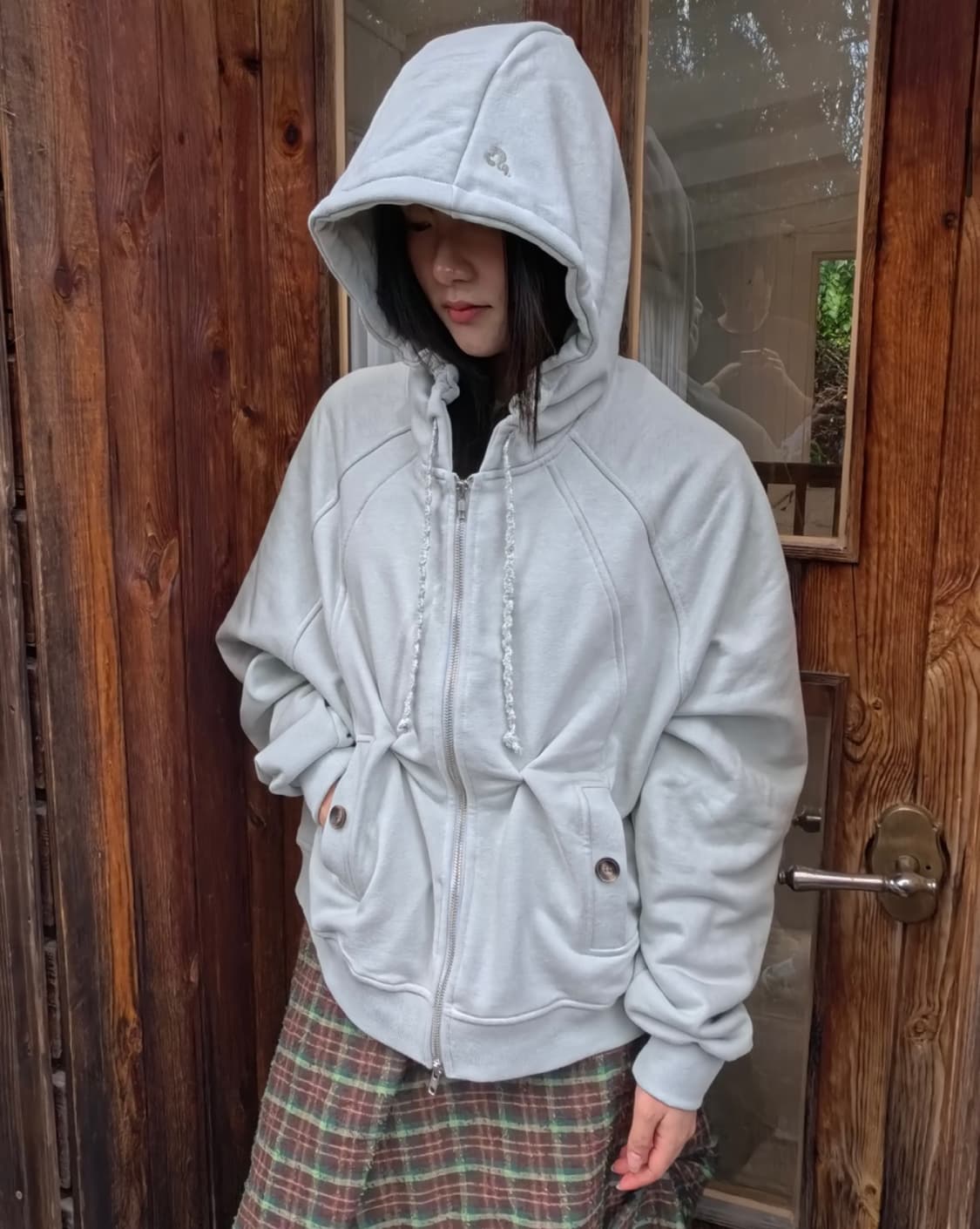 하트익스플로러 트위스트 핀치 후드집업 상품이미지1