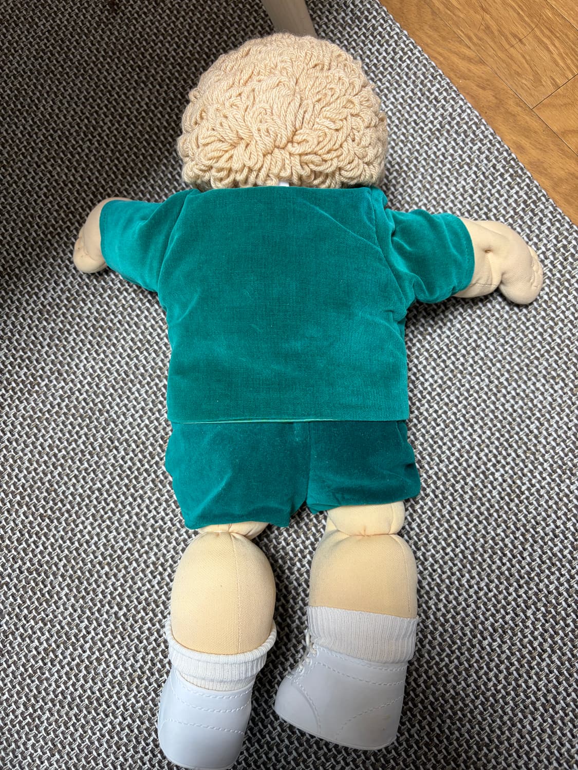 빈티지 양배추인형 남아 그린벨벳슈트 상품이미지2