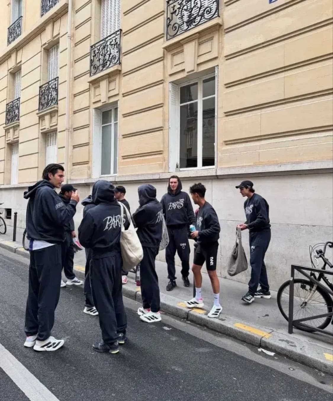 UVU 파리 후드 집업 팬츠 셋업 잉크블루 상품이미지3