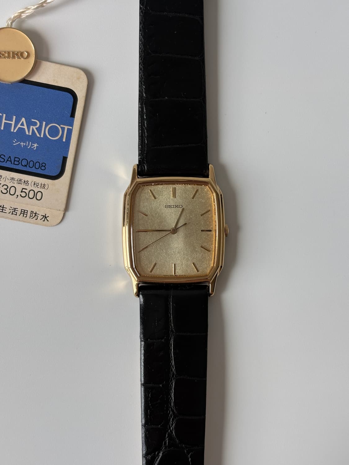 1980s Goldflake Dial Gold Tank Quartz 상품이미지1