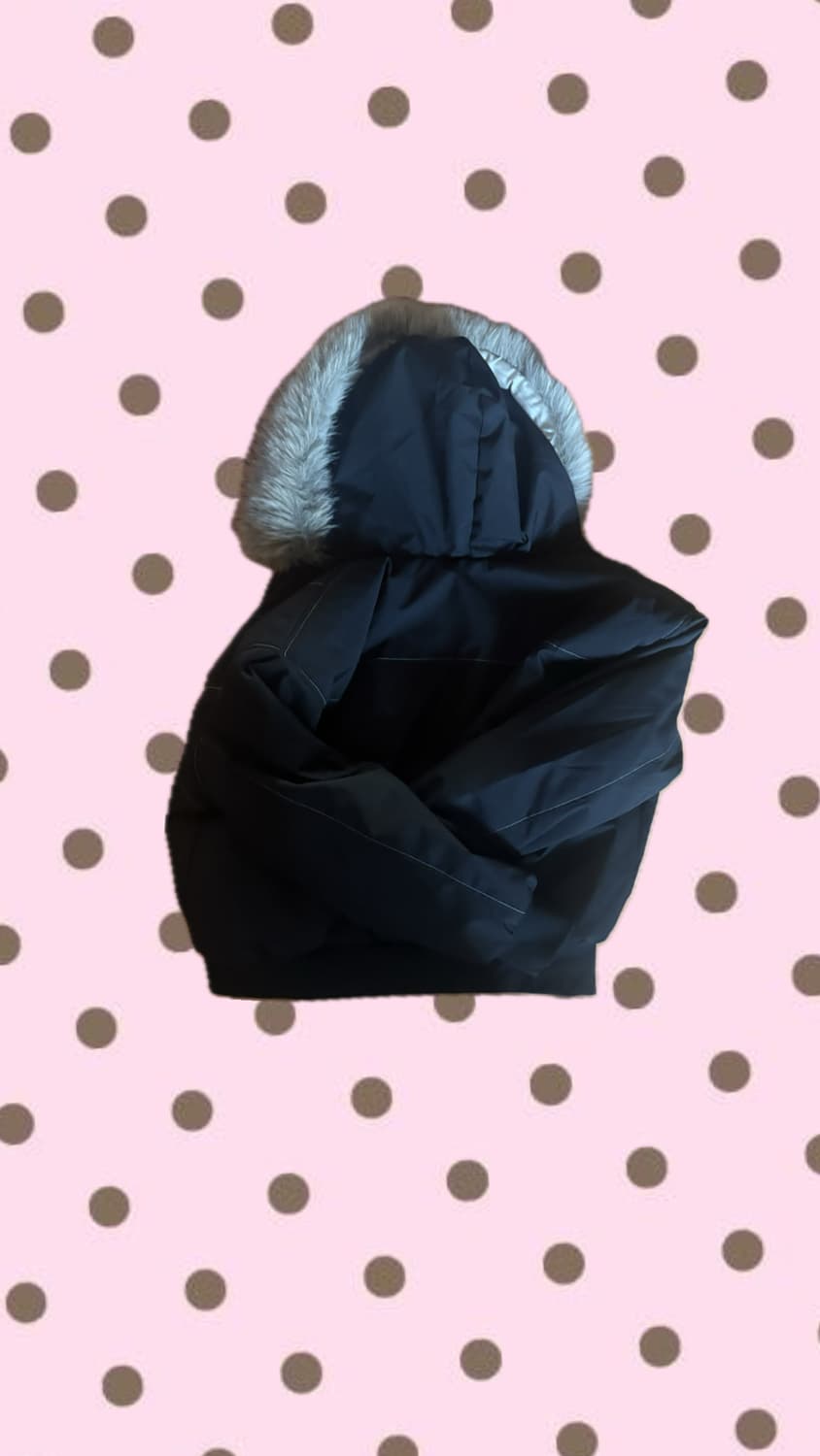 퍼 패딩 자켓 블랙 상품이미지2