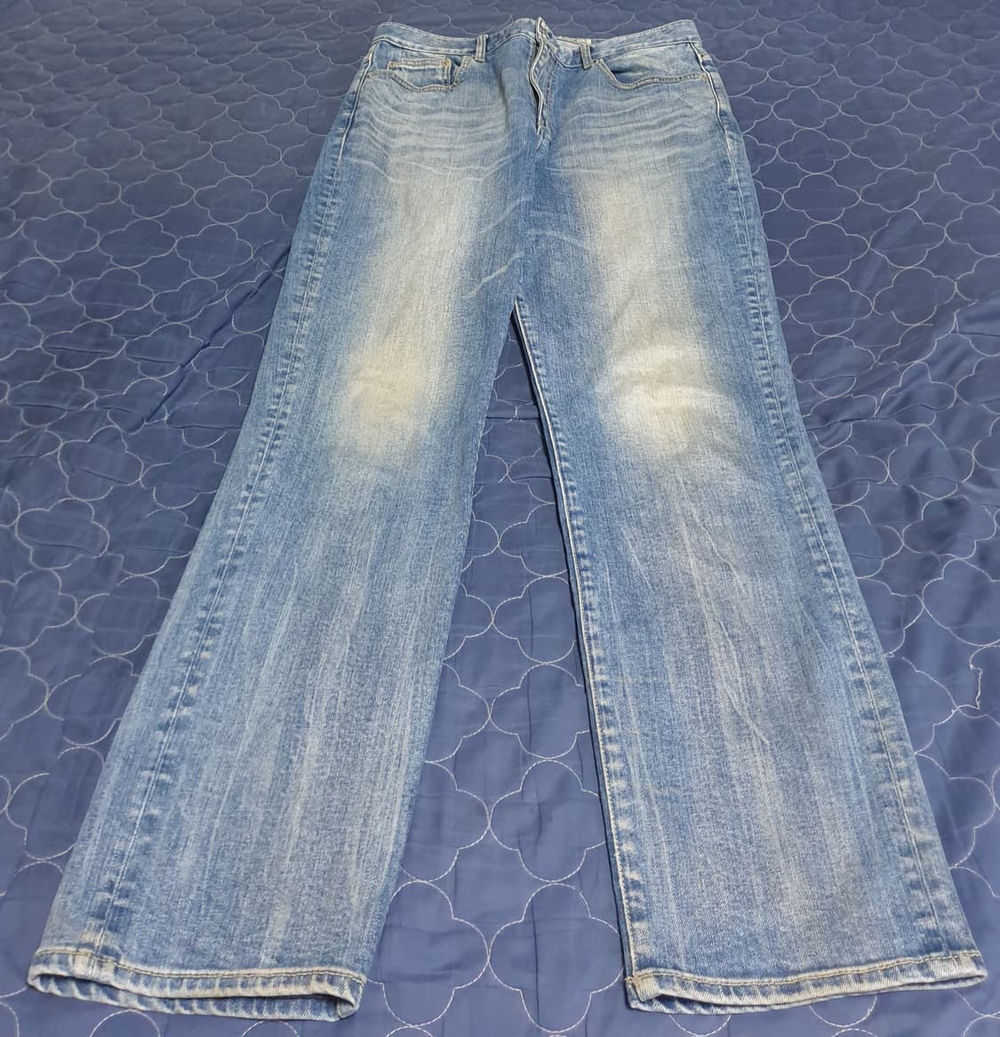 모드나인 MOD1s 슬림스트레이트 펑크 인페르노 워싱 데님진 (33) 상품이미지2