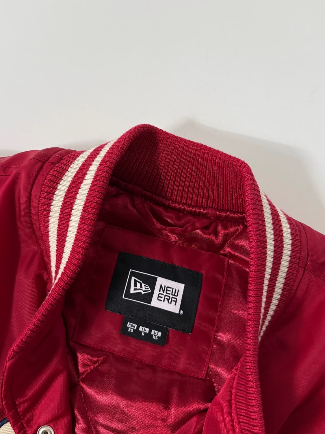 뉴에라 루즈핏 보스턴 레드삭스 빅로고 바시티 자켓 상품이미지7