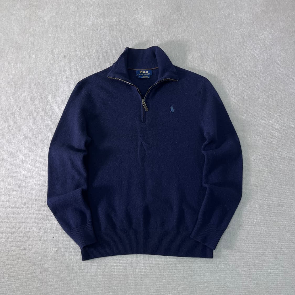95 폴로랄프로렌 엘보우 패치 울 반집업 니트 상품이미지1