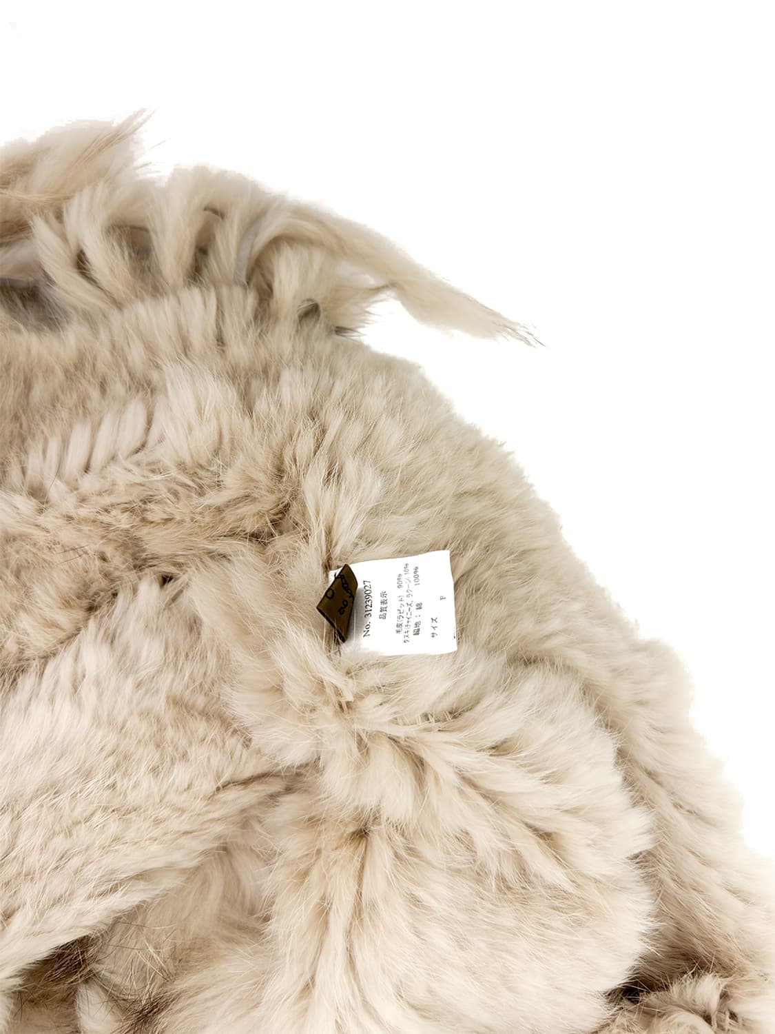 Rabbit  Fur Fringe Pancho Cape/ Os 상품이미지7