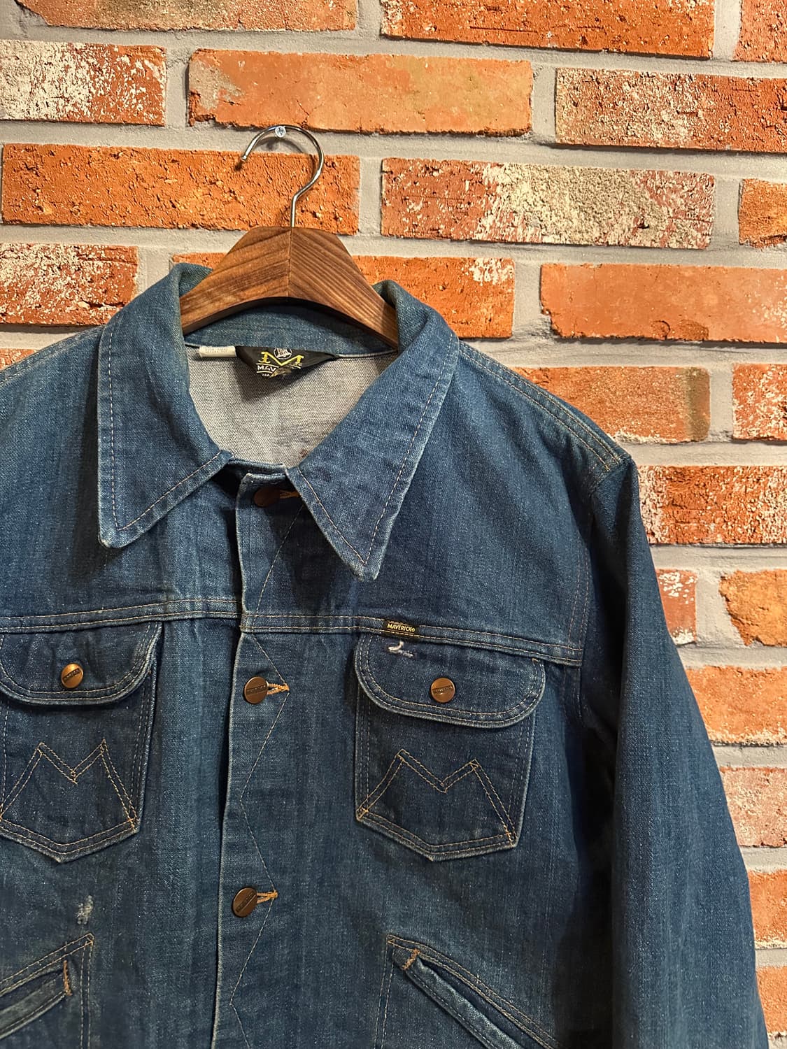70s USA 빈티지 랭글러 매버릭 데님 자켓 124MJ 126MJ 상품이미지3