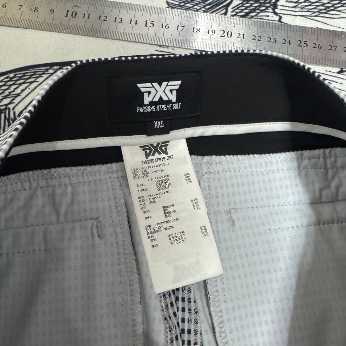 PXG 체크 여성골프바지 XXS사이즈 상품이미지4