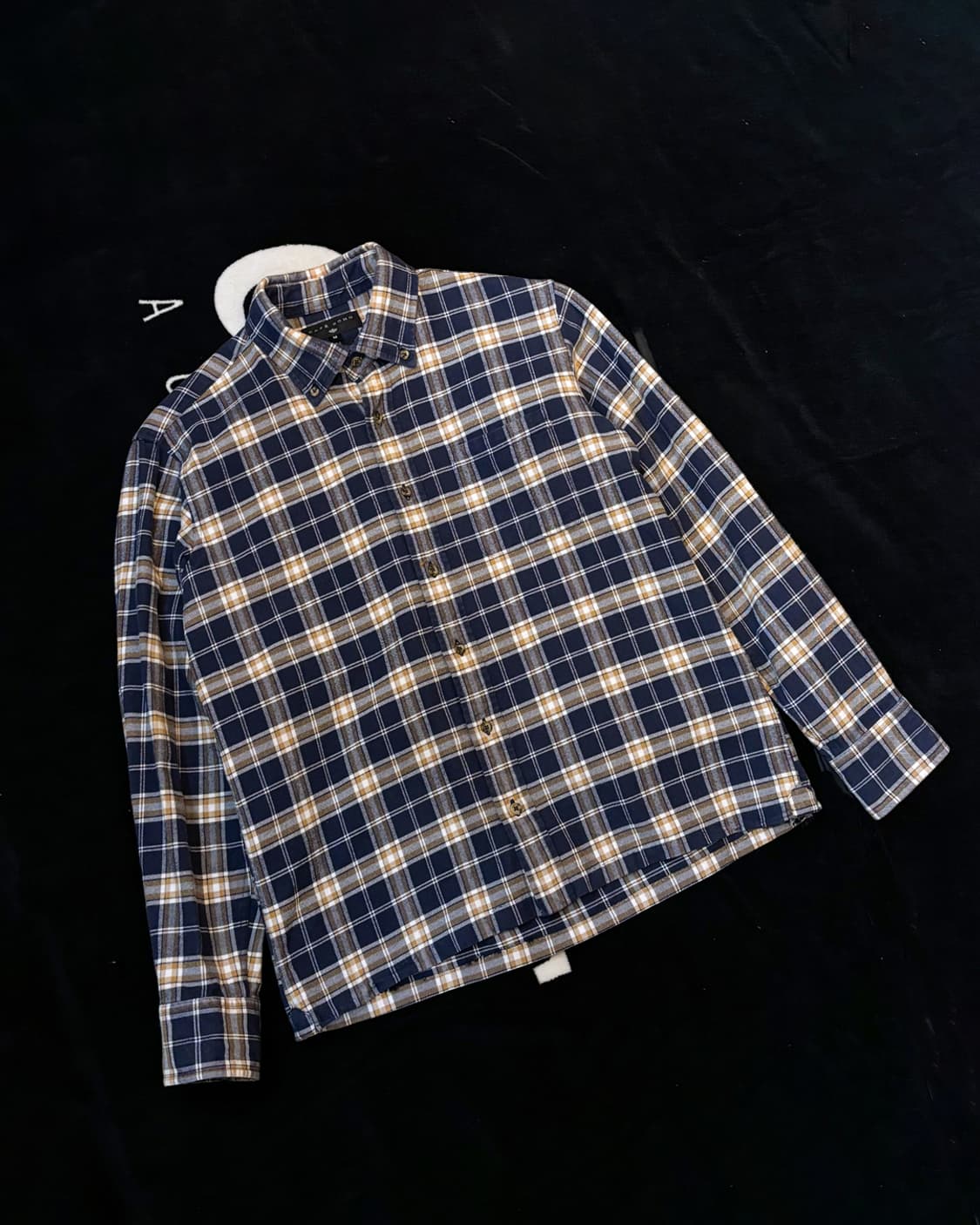 일본빈티지 cafe soho 체크 셔츠 상품이미지3