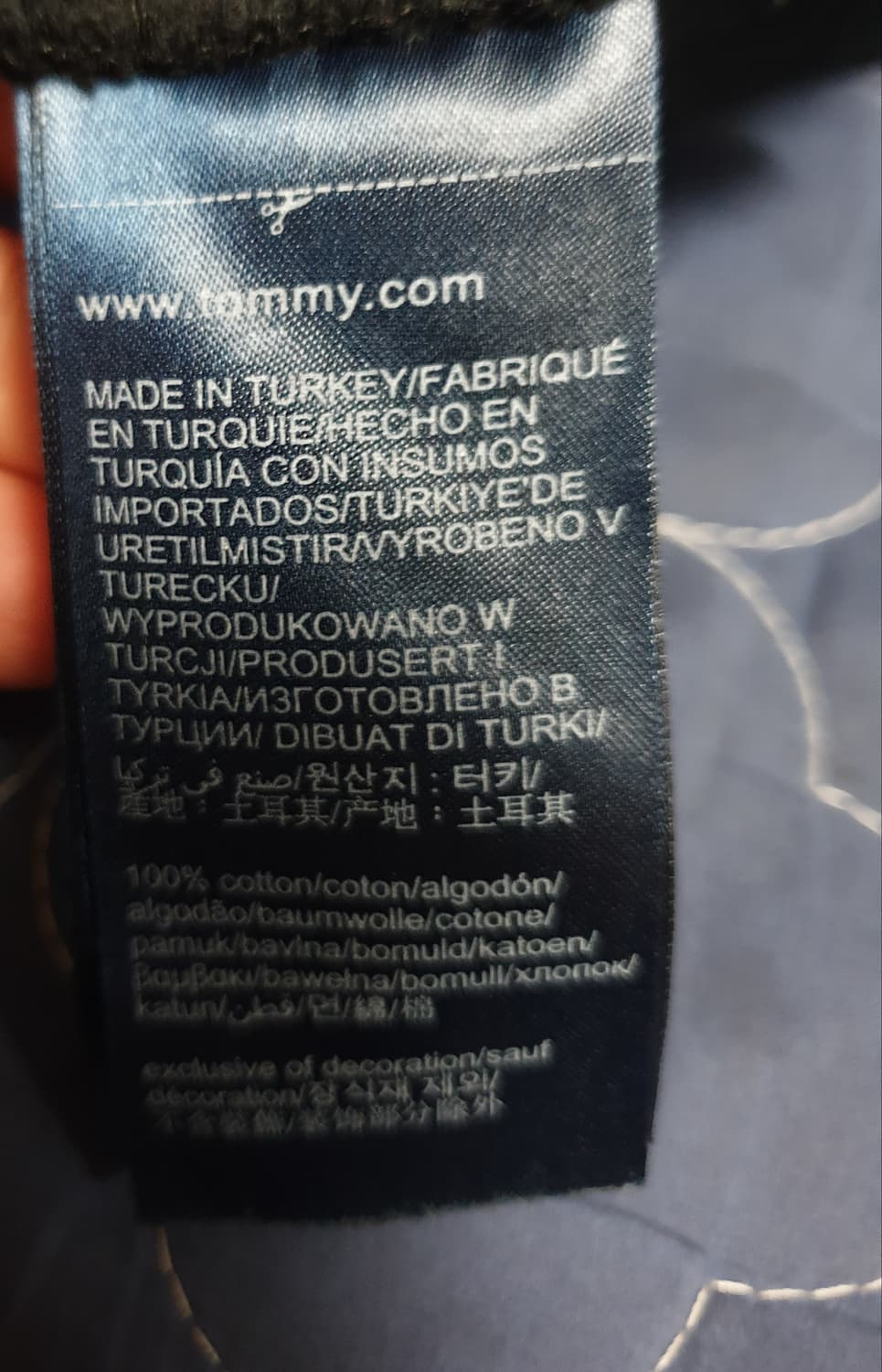 타미진스 빅로고 자수 맨투맨 블랙 (S) 상품이미지3